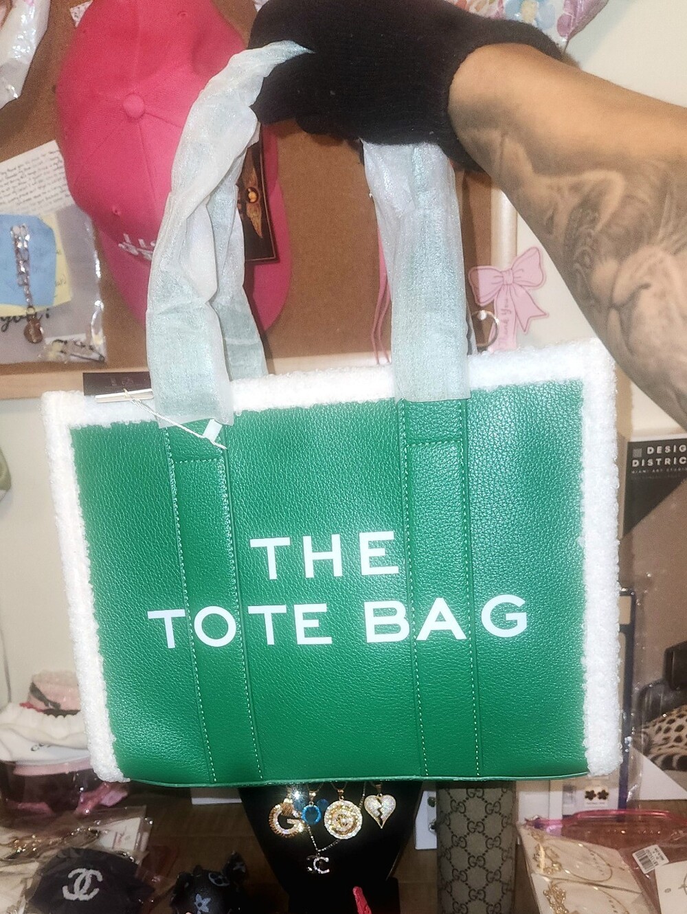 FASHION TOTE BAG - HUNTER GREEN